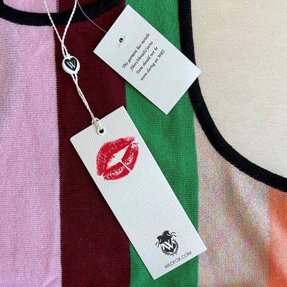 🍡5x HP!🍡 NWT Wildfox Sherbert Stripes Royce Tank - Picture 13 of 16